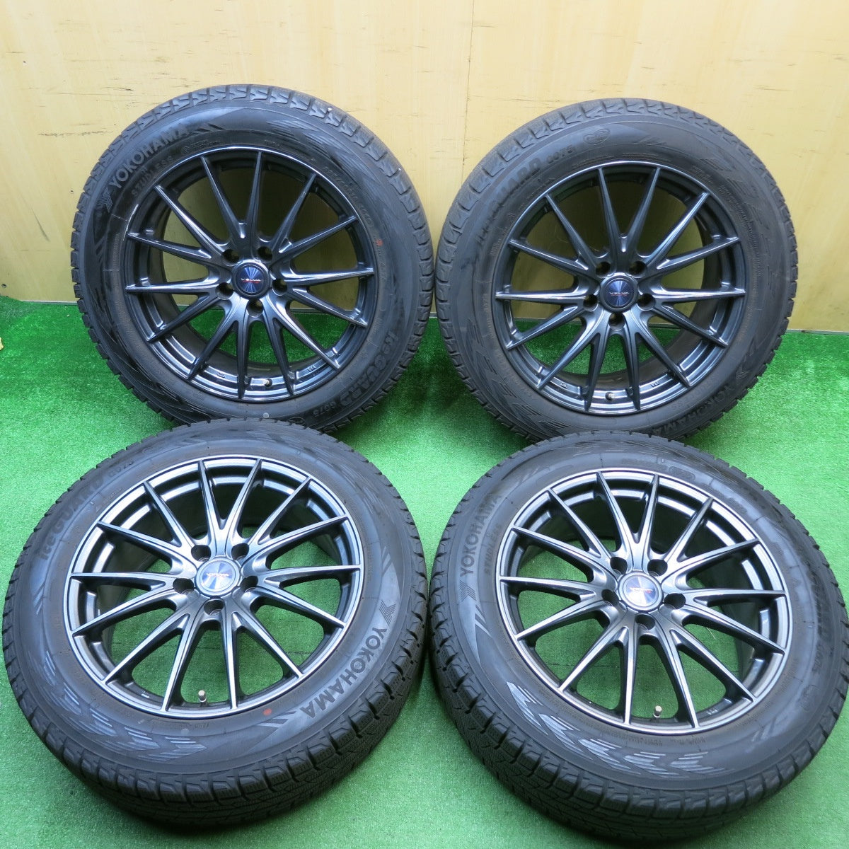 バリ溝！キレイ！9.5分★スタッドレス 225/60R18 ヨコハマ アイスガード G075 VELVA SPORTZ ヴェルヴァ 18インチ PCD114.3/5H★5122508HAス