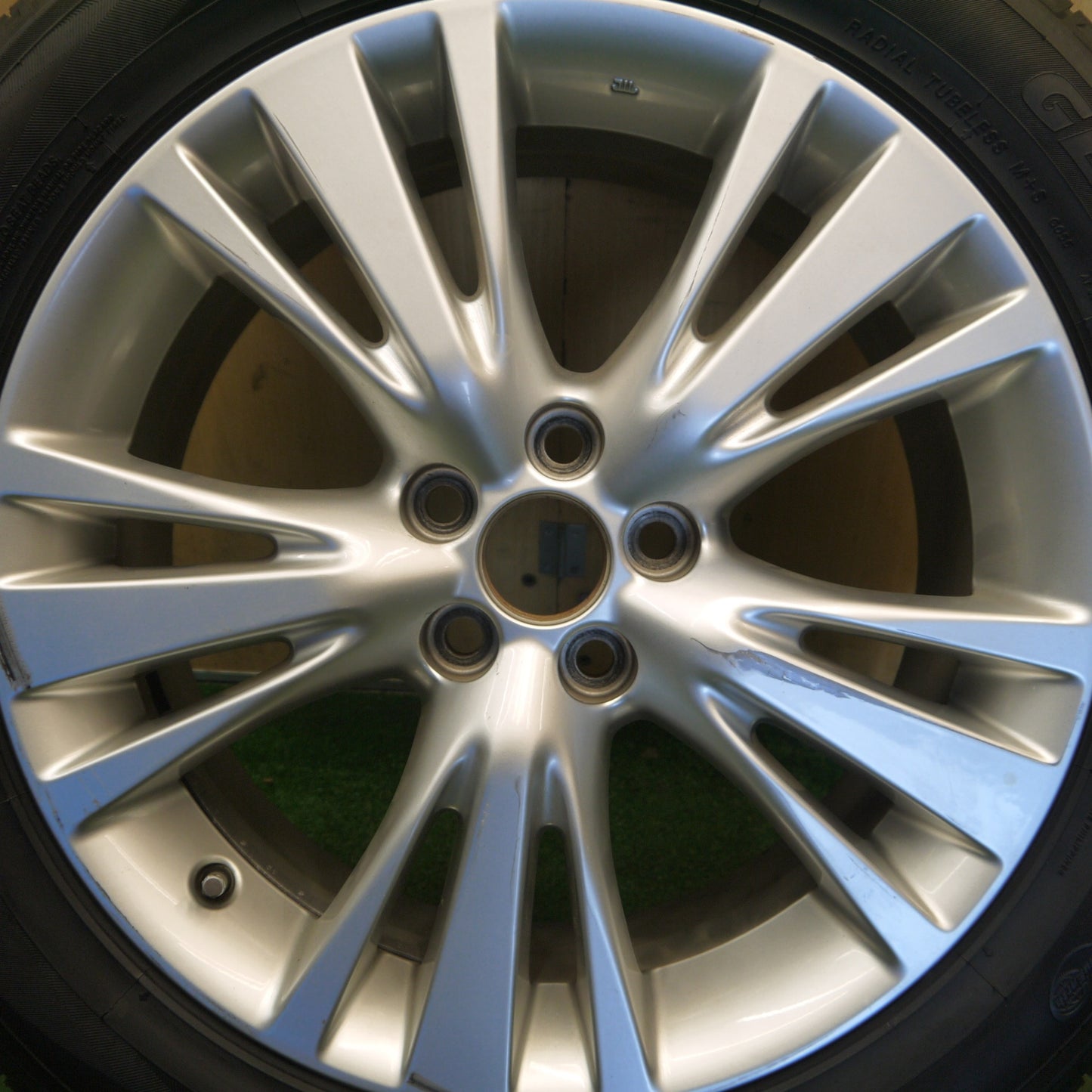 バリ溝！9.5分！1本★レクサス 10系 RX 純正 235/55R19 ヨコハマ ジオランダー SUV 19インチ PCD114.3/5H★6052207Hノ