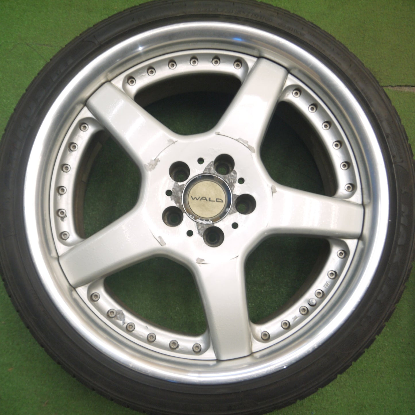 [送料無料] バリ溝！21年！ほぼ10分★WALD シュトライフェン 245/35R19 275/30R19 マックストレック MAXIMUS M1 ATR SPORT 19インチ ヴァルド PCD114.3/5H★5021809Hノ