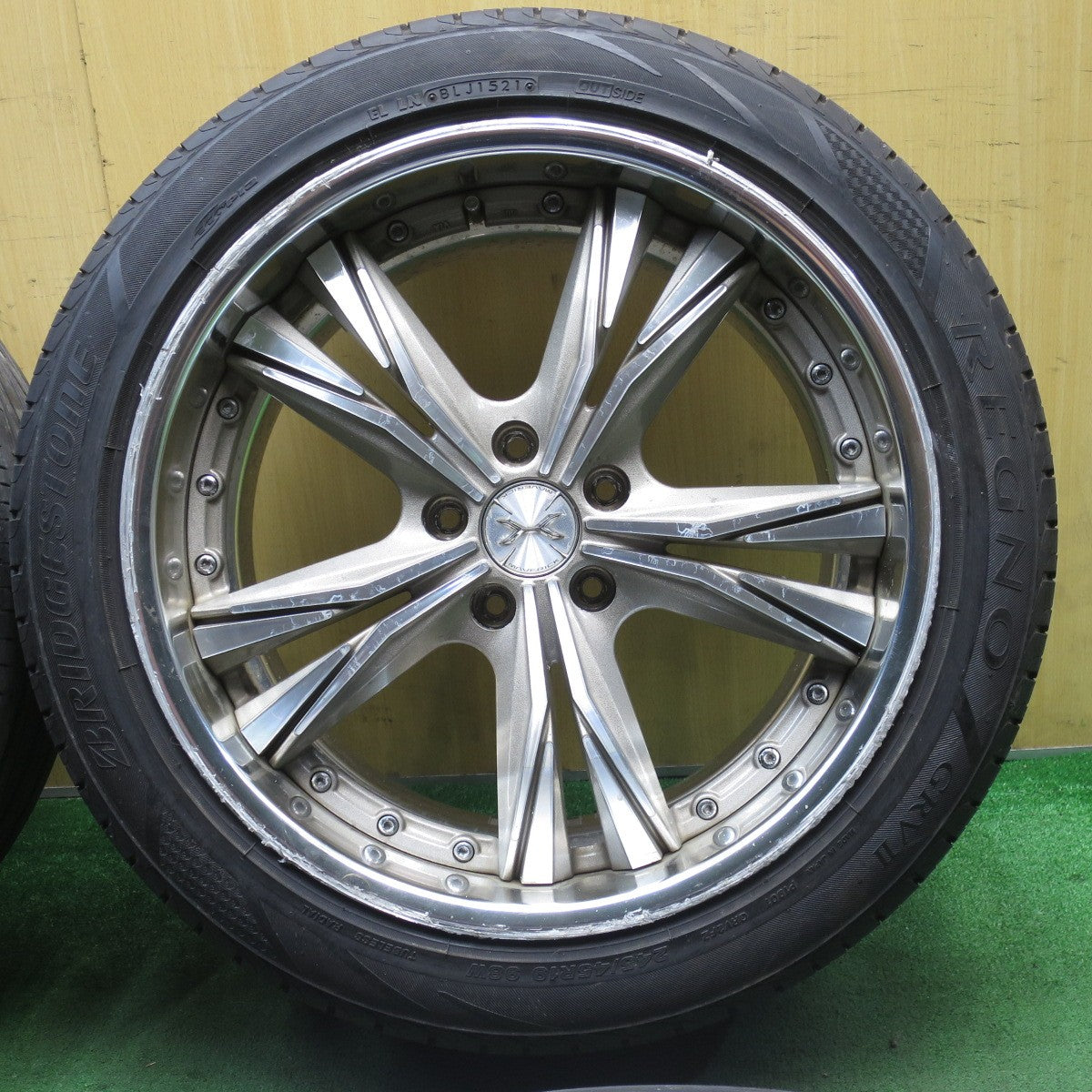 4本価格！21年★245/45R19 ブリヂストン レグノ GRV2 MAVERICK MV-605S マーベリック 19インチ PCD114.3/5H★5060901NJノ