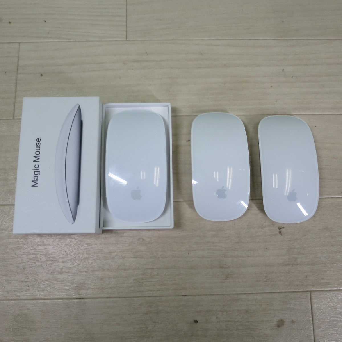 [送料無料] 3点まとめ売り☆Apple MAC MAGIC MOUSE A1296 A1657 ホワイト 白 ワイヤレス Multi-Touch 対応 アップル 現状品☆
