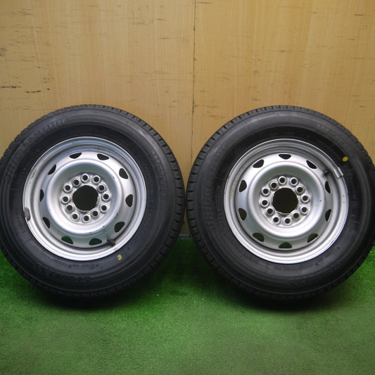 [送料無料] バリ溝！23年！9.5分！2本★スタッドレス 145/80R12 80/78N ブリヂストン W300 スチール ホイール 12インチ PCD100 110 114.3/4H マルチ★5022505Hス