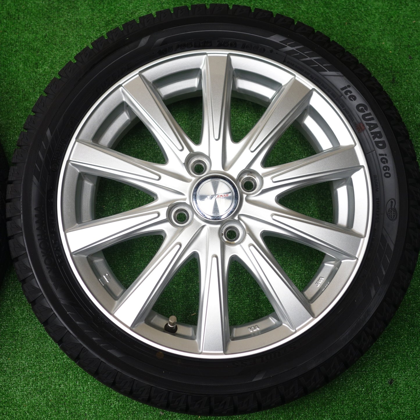 バリ溝！21年！キレイ！ほぼ10分★スタッドレス 165/55R15 ヨコハマ アイスガード iG60 JOKER ジョーカー 15インチ 軽サイズ PCD100/4H★5120503KTス
