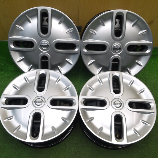 [送料無料] 4本価格★日産 Z12 キューブ 純正 スチール ホイール 15インチ 15×5.5JJ PCD100/4H★5012202Hホ