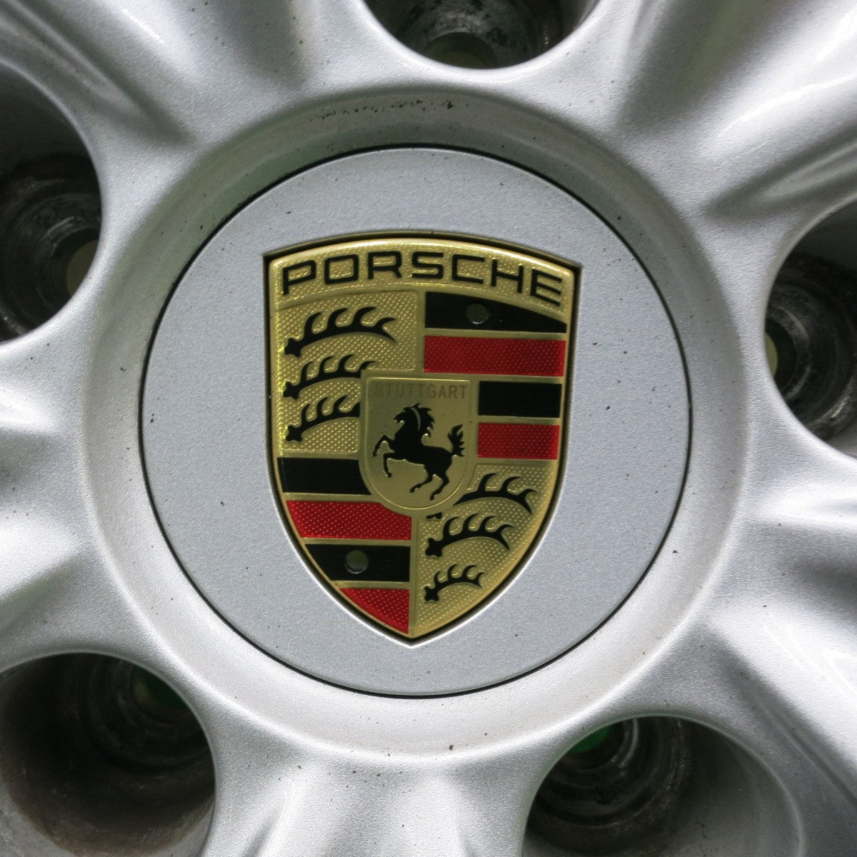 *送料無料* バリ溝！9.5分★ポルシェ 957 カイエン S 純正 BBS RD322 255/55R18 スタッドレス ブリヂストン ブリザック DM-V1 PCD130/5H★4072501HAス