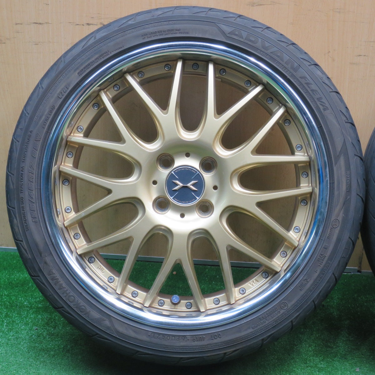4本価格★MAVERICK 709M 195/45R17 ヨコハマ アドバン FLEVA 17インチ マーベリック PCD100/4H★5121808NJノ