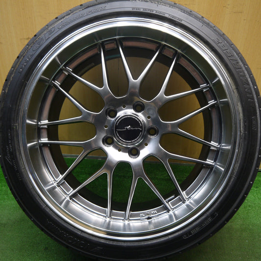 バリ溝！キレイ！9.5分！1本★235/40R18 Stern シュテルン ヨコハマ DNA GP GRAND PRIX 18インチ PCD114.3/5H★5052705Hノ