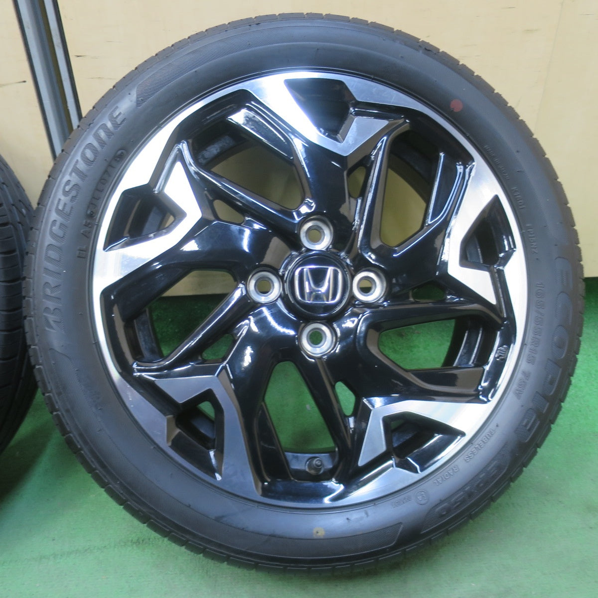 4本価格★ホンダ N-BOX カスタム 純正 165/55R15 ブリヂストン エコピア EP150 15インチ PCD100/4H★6031112イノ