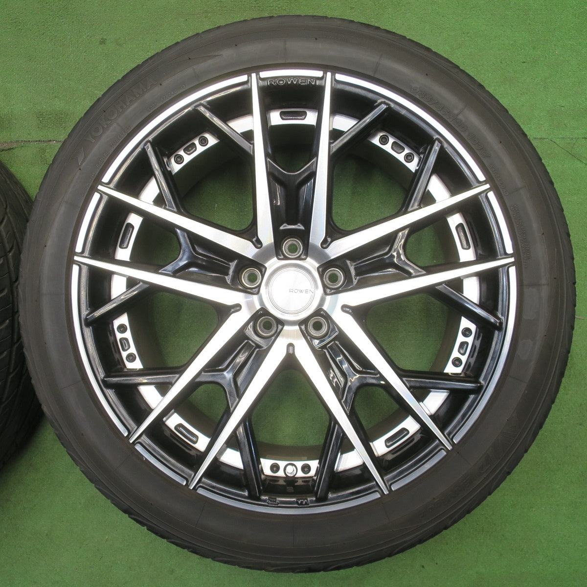 バリ溝！キレイ！9.5分◎ROWEN Flamme RRS001 245/45R20 ヨコハマ AVID ENVigor ロエン フレイム 20インチ PCD114.3/5H◎6063003NJノ