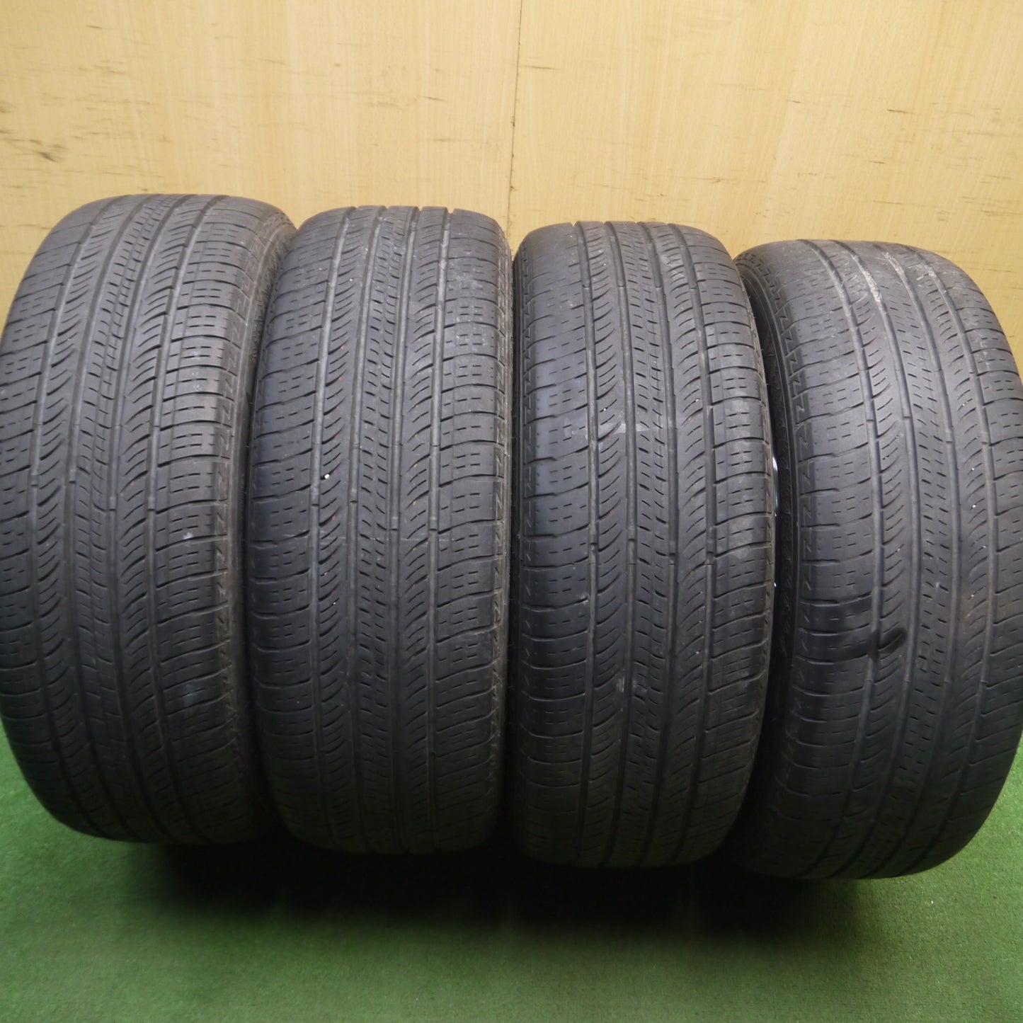 [送料無料] キレイ！21年★Leycross REZERVA RZA 225/55R18 ネオリン NEOLAND C570 レイクロス 18インチ PCD114.3/5H★5030304Hノ