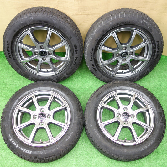 バリ溝！23年！キレイ！9.5分★スタッドレス 175/65R15 ハイフライ Win-turi 216 Varthandi ヴェルザンディ ヴェルサンディ 15インチ PCD100/4H★5120801KTス
