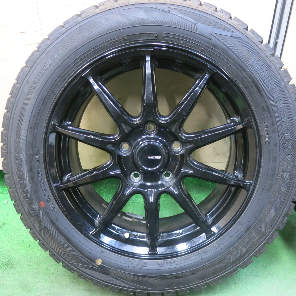 バリ溝！21年！9.5分以上★スタッドレス 185/60R16 ダンロップ ウインターマックス WM02 G-SPEED Gスピード 16インチ PCD114.3/5H★5110302SKス