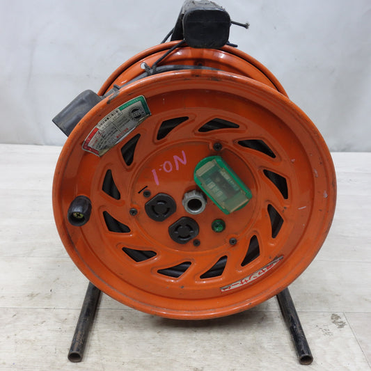 [送料無料] ◆日動 びっくリール 30m RND-EB30SL コードリール 電工 ドラム 屋内用 ロック 引掛 式 オレンジ 100V◆