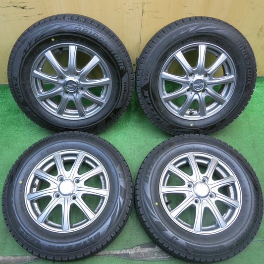 バリ溝！22年！キレイ！9.5分★スタッドレス 145/80R13 ブリヂストン ブリザック VRX2 EUROMAGIC ユーロマジック 13インチ PCD100/4H★5062707AKス