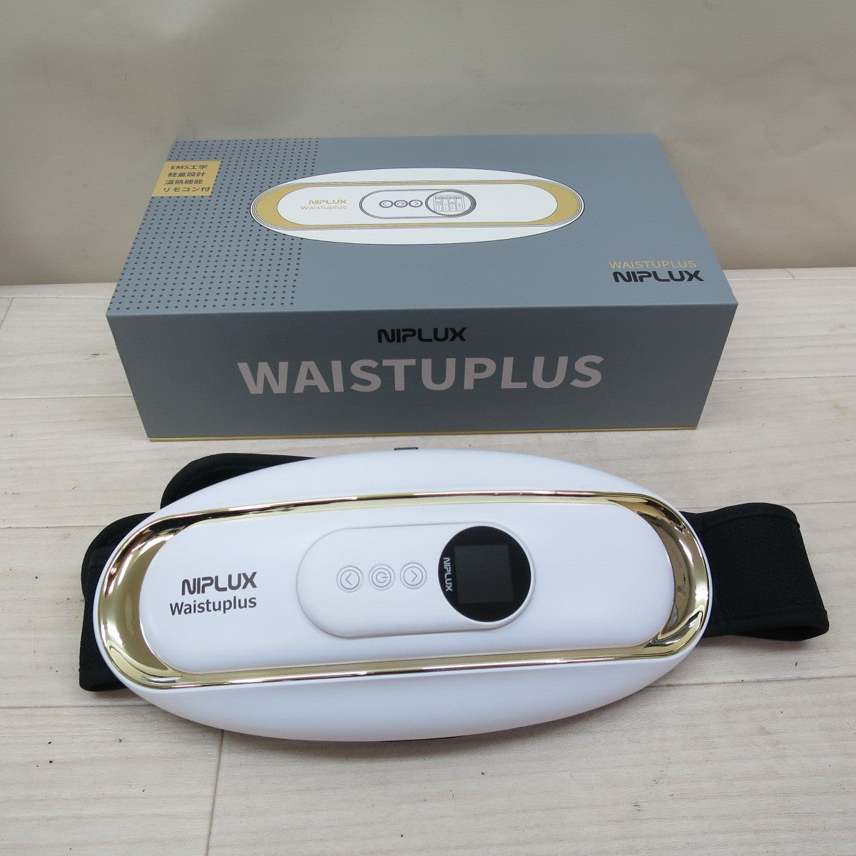 キレイ☆NIPLUX ニップラックス 温熱 マッサージ器 NP-WP20W 腰ベルト 腰回り ケア ヒート ストレッチャー マッサージ機 日創プラス☆
