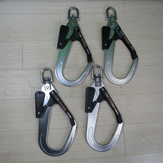 [送料無料] 4点まとめ売り！キレイ☆タジマ 安全帯 フック ゲート AJ-19 硬質 焼入 ゲート 1本つり専用 Tajima☆