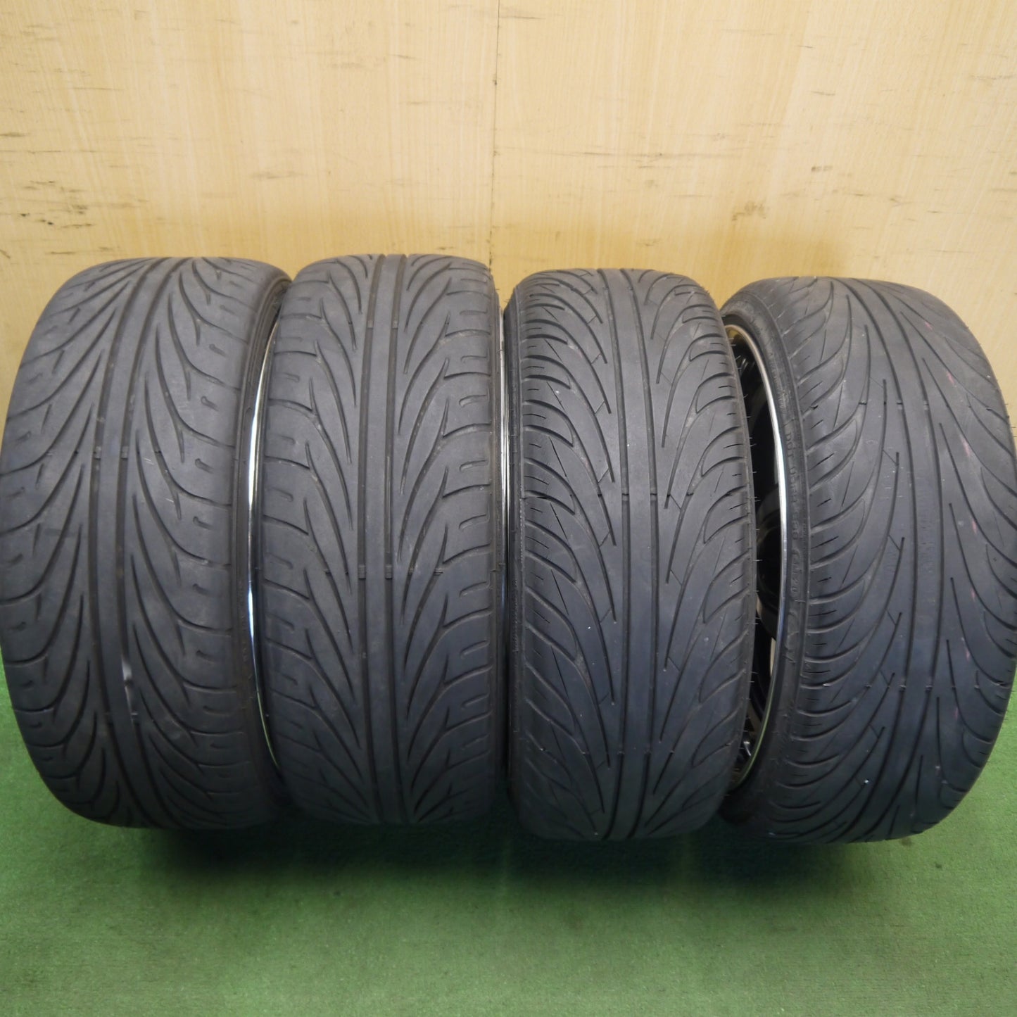 バリ溝！22年！8.5分★WORK VARIANZA V5S 205/35R18 ナンカン ウルトラ スポーツ NS-2 ケンダ ラジアル カイザー 18インチ ワーク ヴァリアンツァ PCD100/4H★6060301Hノ