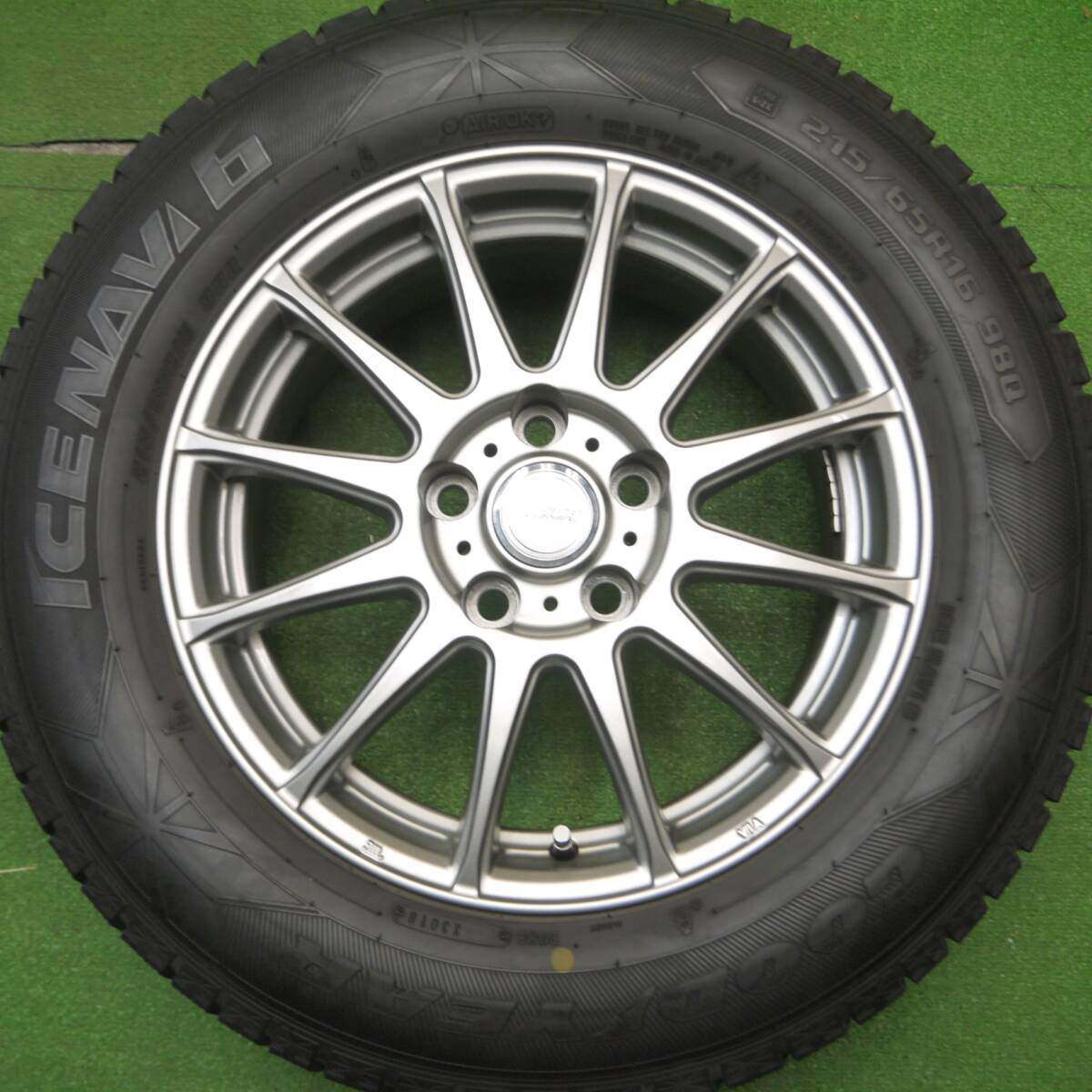 4本価格◎スタッドレス 215/65R16 グッドイヤー アイスナビ6 ravrion LUMIERE ラブリオン 16インチ PCD114.3/5H◎5011503Hス