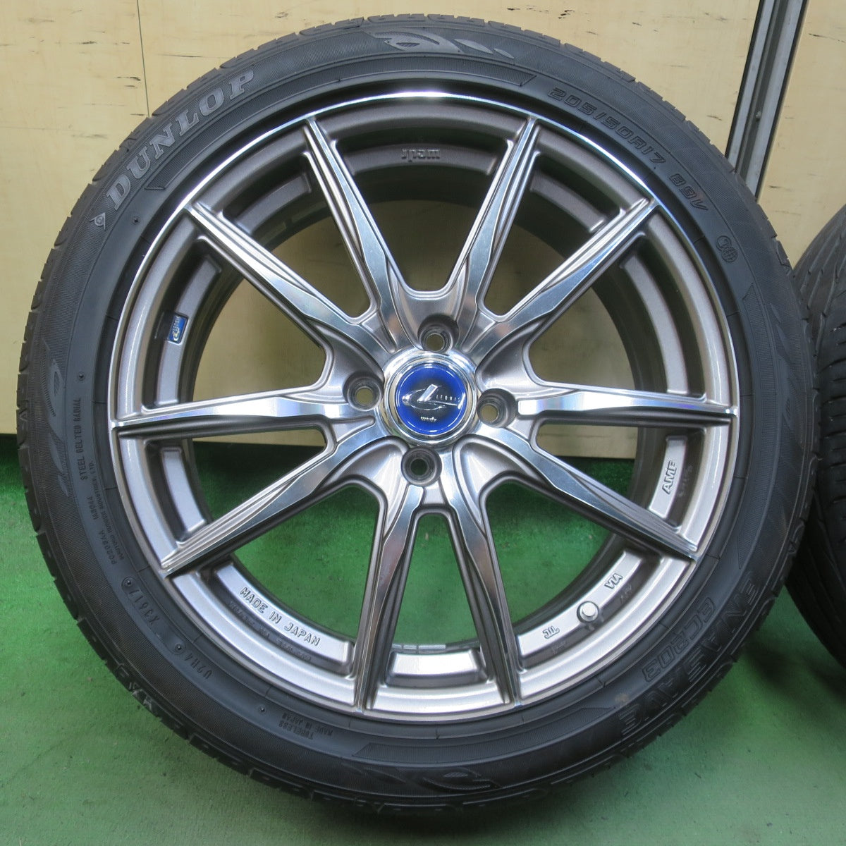 キレイ★LEONIS NAVIA 04 AMF 205/50R17 ダンロップ エナセーブ EC203 レオニス ナヴィア 17インチ PCD100/4H★6040903イノ