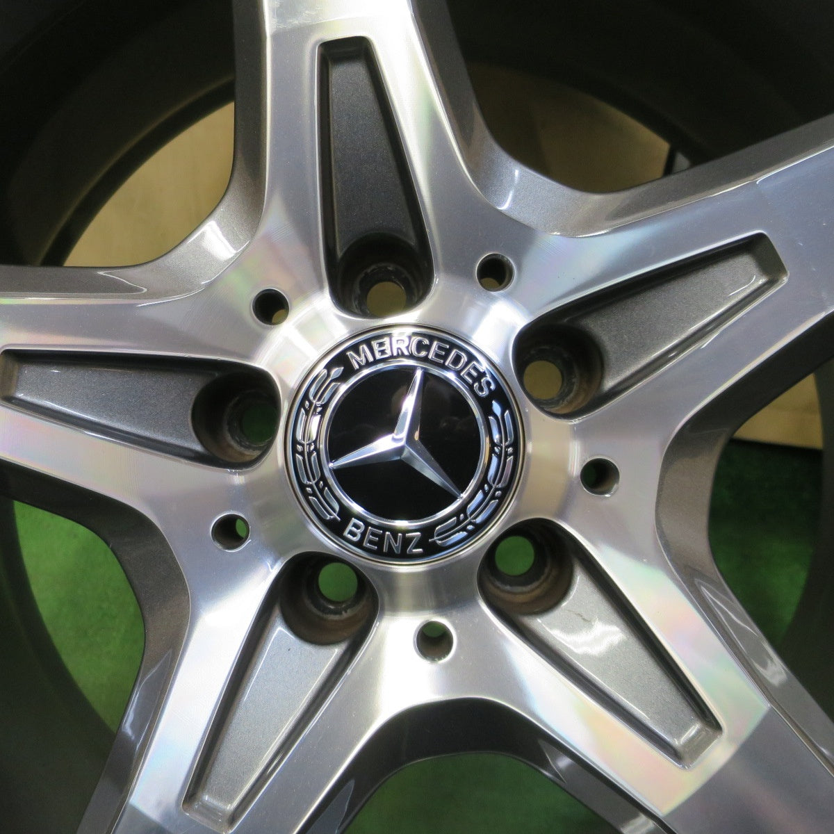 4本価格◎ベンツ SLK R172 純正 AMG ホイール 18インチ 18×7.5J 18×8.5J PCD112/5H◎6080502NGホ