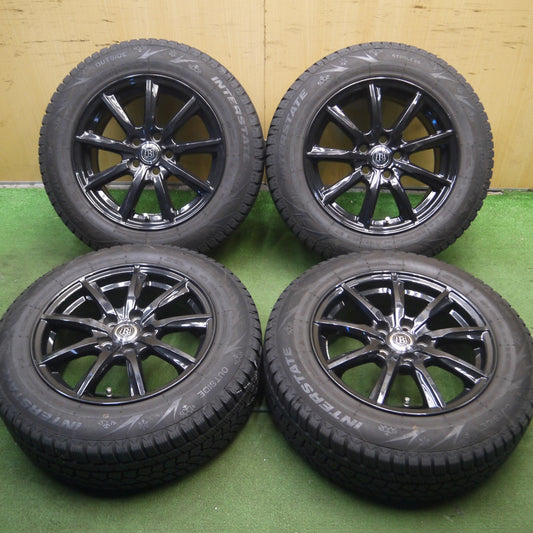 [送料無料] バリ溝！21年！キレイ！9分★BRANDLE-LINE 195/65R15 スタッドレス INTERSTATE DURATION 30 ブランドルライン インターステート 15インチ PCD100/5H★4030105Hス