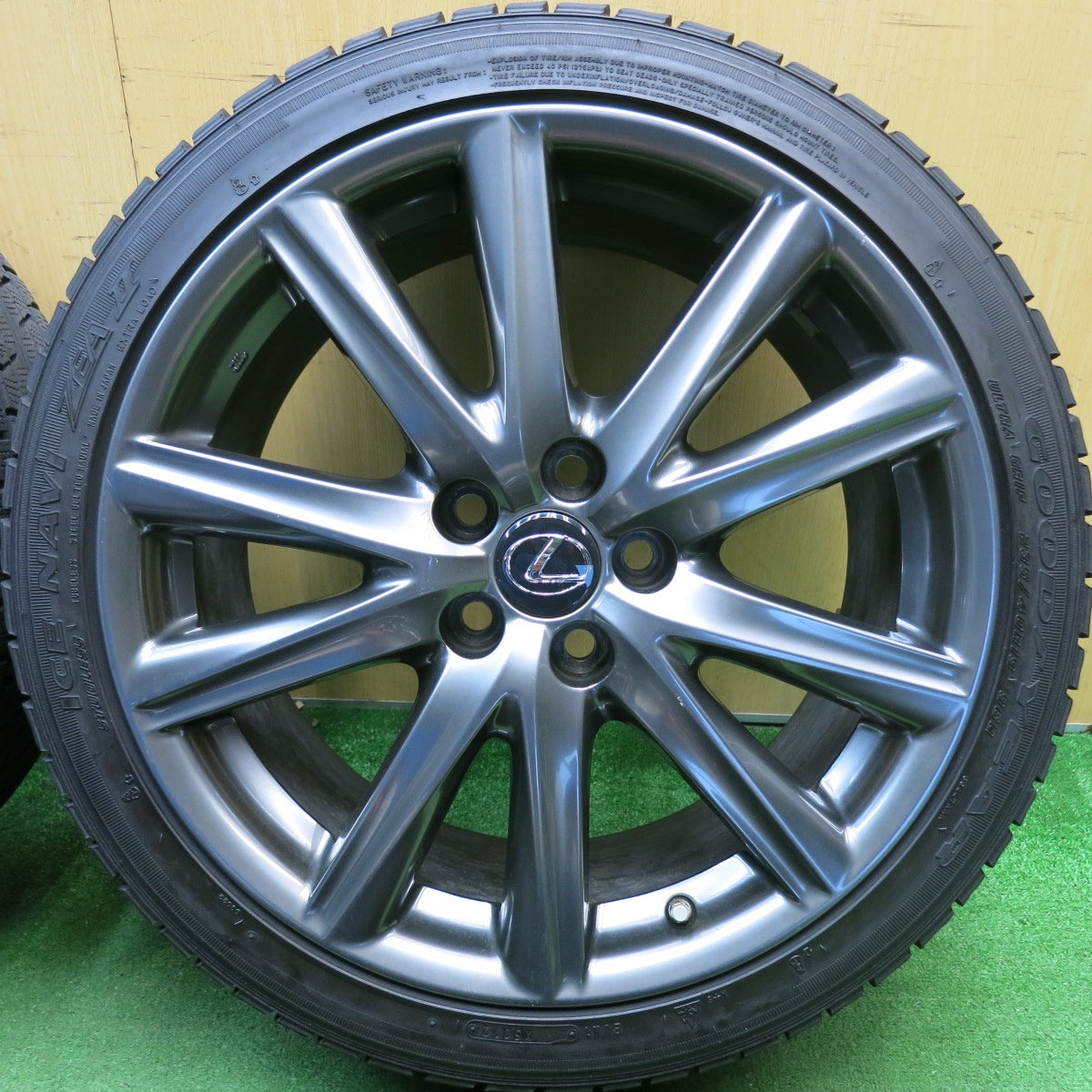 センサー付き★レクサス GS Fスポーツ 純正 235/40R19 265/35R19 スタッドレス グッドイヤー アイスナビ ZEA2 19インチ PCD114.3/5H★6050304HAス