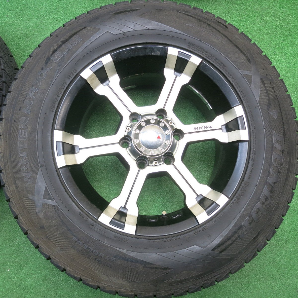 バリ溝！9.5分★MKW MK-36 265/65R17 スタッドレス ダンロップ ウインターマックス SJ8 17インチ PCD139.7/6H★5111301HAス
