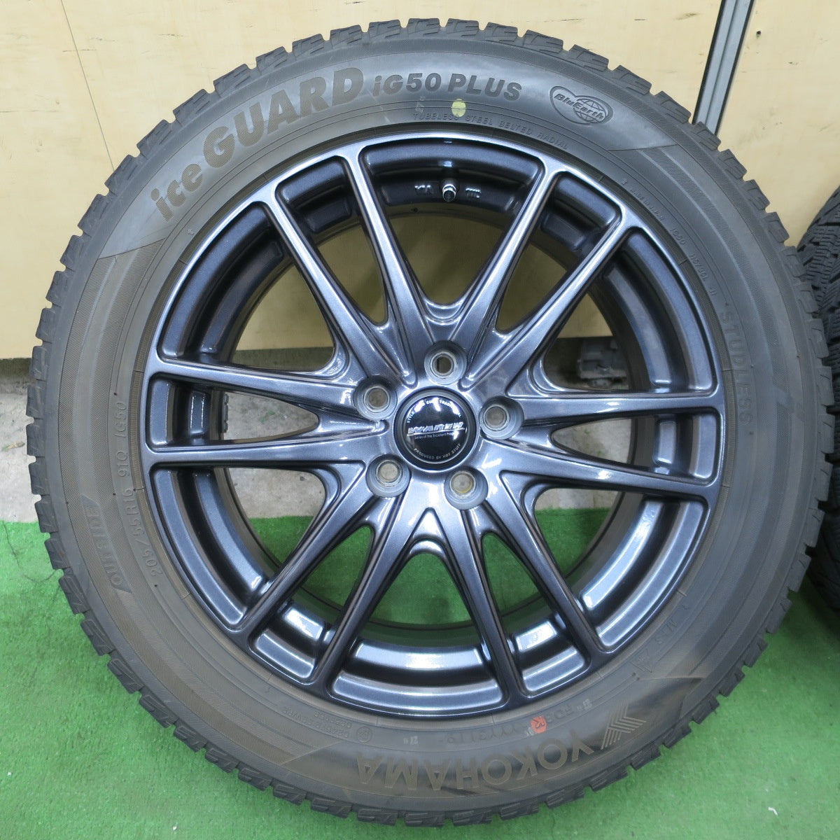 バリ溝！9分★86 BRZ 等 205/55R16 スタッドレス ヨコハマ アイスガード iG50 プラス WAREN ヴァーレン 16インチ PCD100/5H★6051102NGス