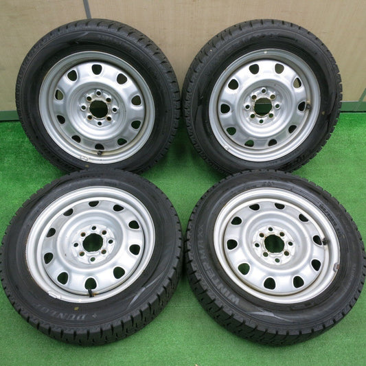 バリ溝！23年！9.5分以上★スタッドレス 185/60R15 ダンロップ ウインターマックス WM02 TOPY スチール 15インチ PCD100 114.3/4H マルチ★4111203HAス