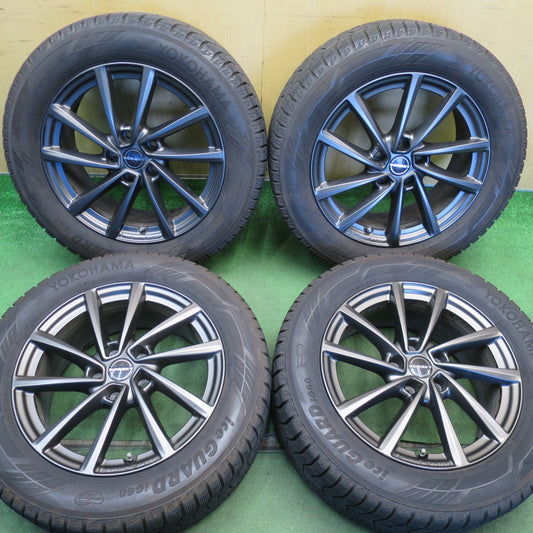 バリ溝！23年！キレイ！9.5分◎BMW MINI 等 BORBET typeV 225/55R17 スタッドレス ヨコハマ アイスガード iG60 ボルベット タイプ5 17インチ PCD112/5H◎6072501NJス