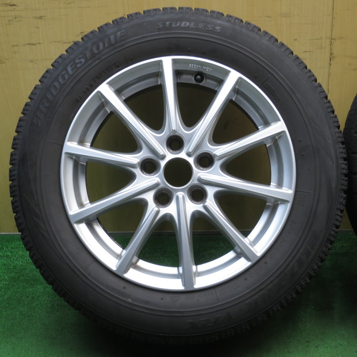 4本価格★ベンツ 等 BORBET CMA 205/60R16 スタッドレス ブリヂストン ブリザック VRX 16インチ ボルベット PCD112/5H★5072401NJス