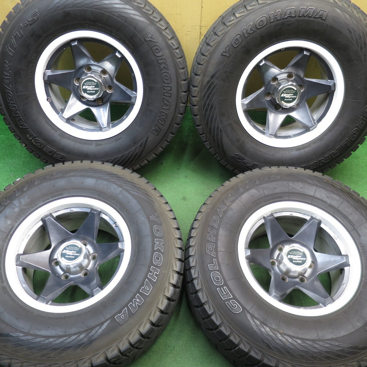 バリ溝！9分★スタッドレス 285/75R16 116/113Q ヨコハマ ジオランダー i/T-S Baja Spec Deerfield ディアフィールド バハスペック PCD139.7/6H★5053001NJス