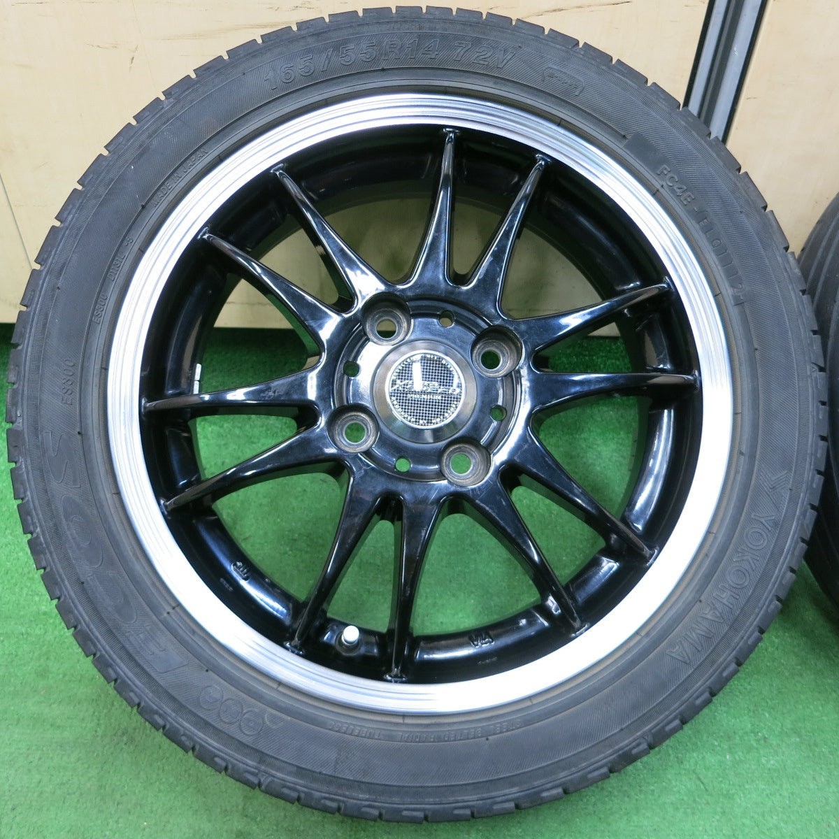 *送料無料* 4本価格★X CROSS SPEED 165/55R14 ヨコハマ DNA エコス ES300 クロススピード 14インチ PCD100/4H★4052009イノ