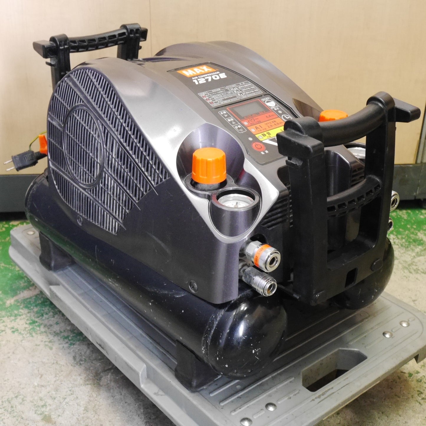 [送料無料] ☆MAX マックス スーパー エア コンプレッサー AK-HH1270E クールグレー エアー ツール 工具 ジャンク品☆