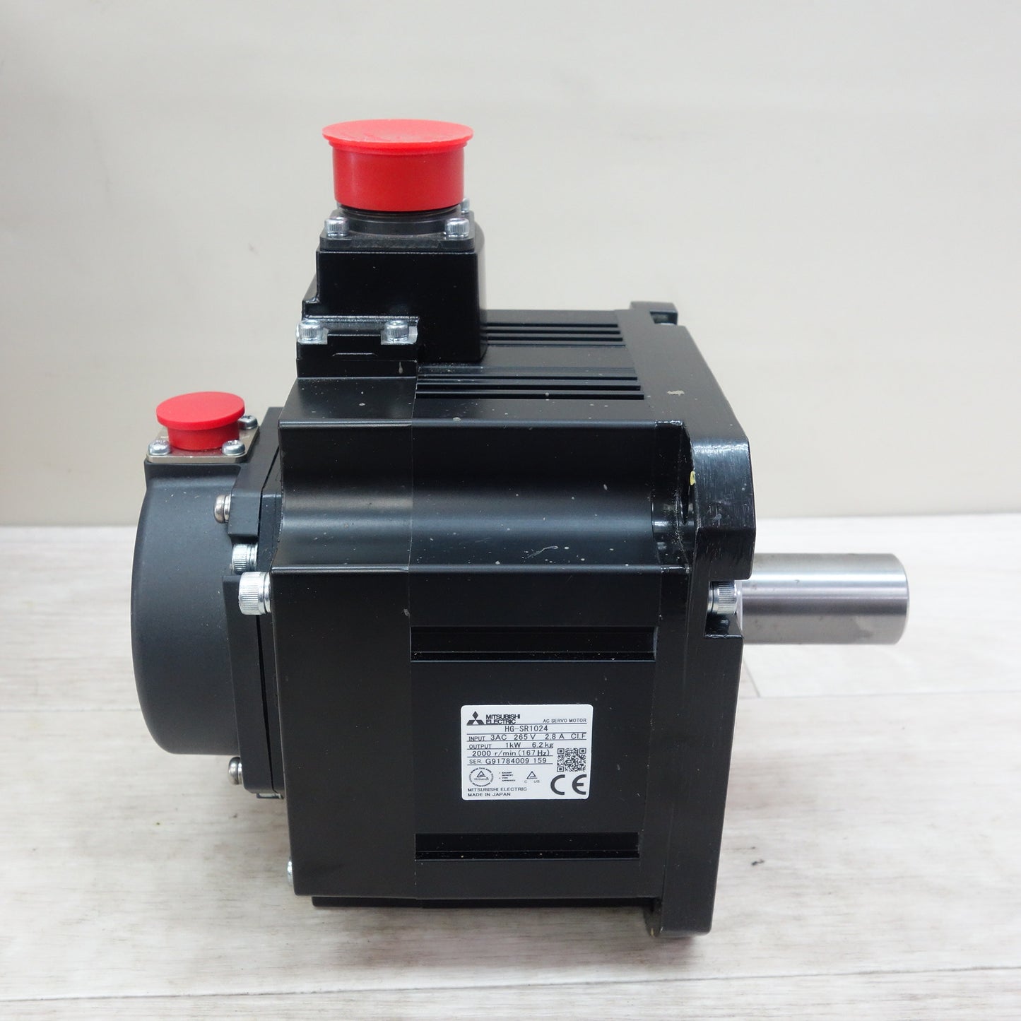 [送料無料] キレイ☆三菱電機 AC サーボー モーター SERVO MOTOR 400V HG-SR1024☆
