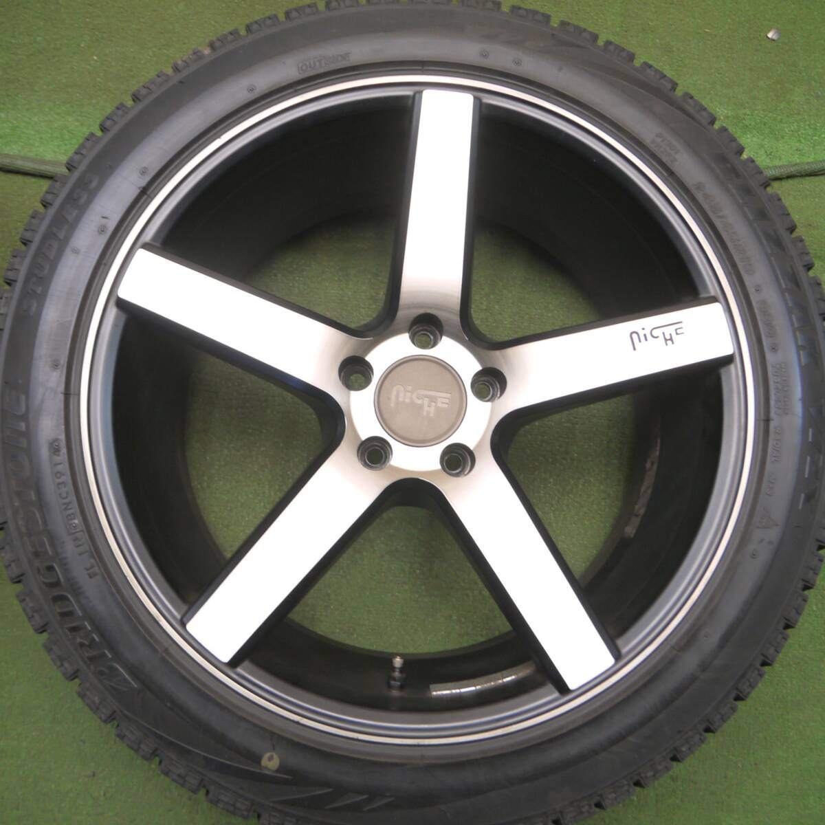 バリ溝！キレイ！9.5分★BMW 等 NICHE 245/45R19 スタッドレス ブリヂストン ブリザック VRX ニッチェ PCD112/5H★4031909Hス