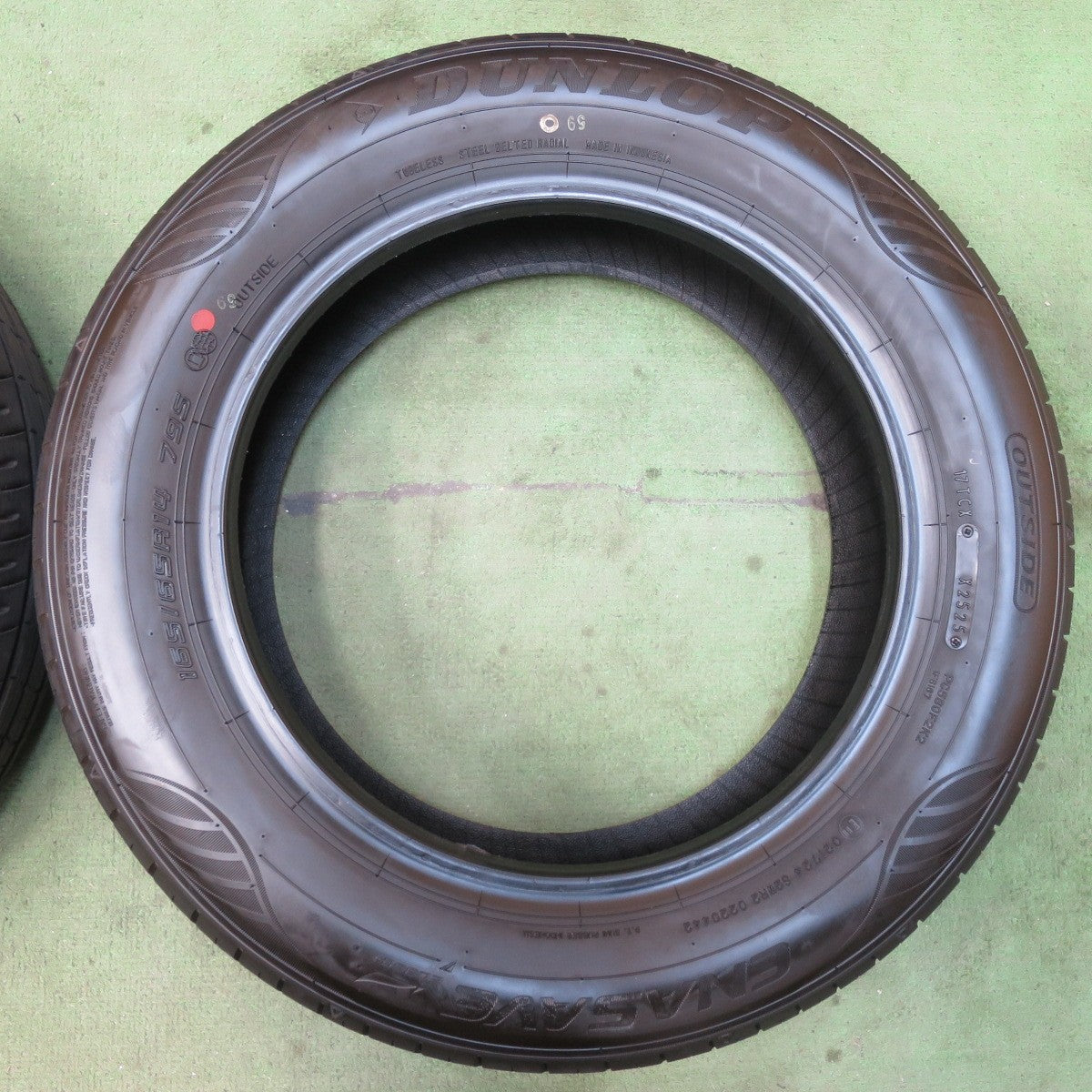 バリ溝！25年！ほぼ10分★165/65R14 ダンロップ エナセーブ EC350+ タイヤ 14インチ タンク パッソ ルーミー トール 等★5121704イノタ
