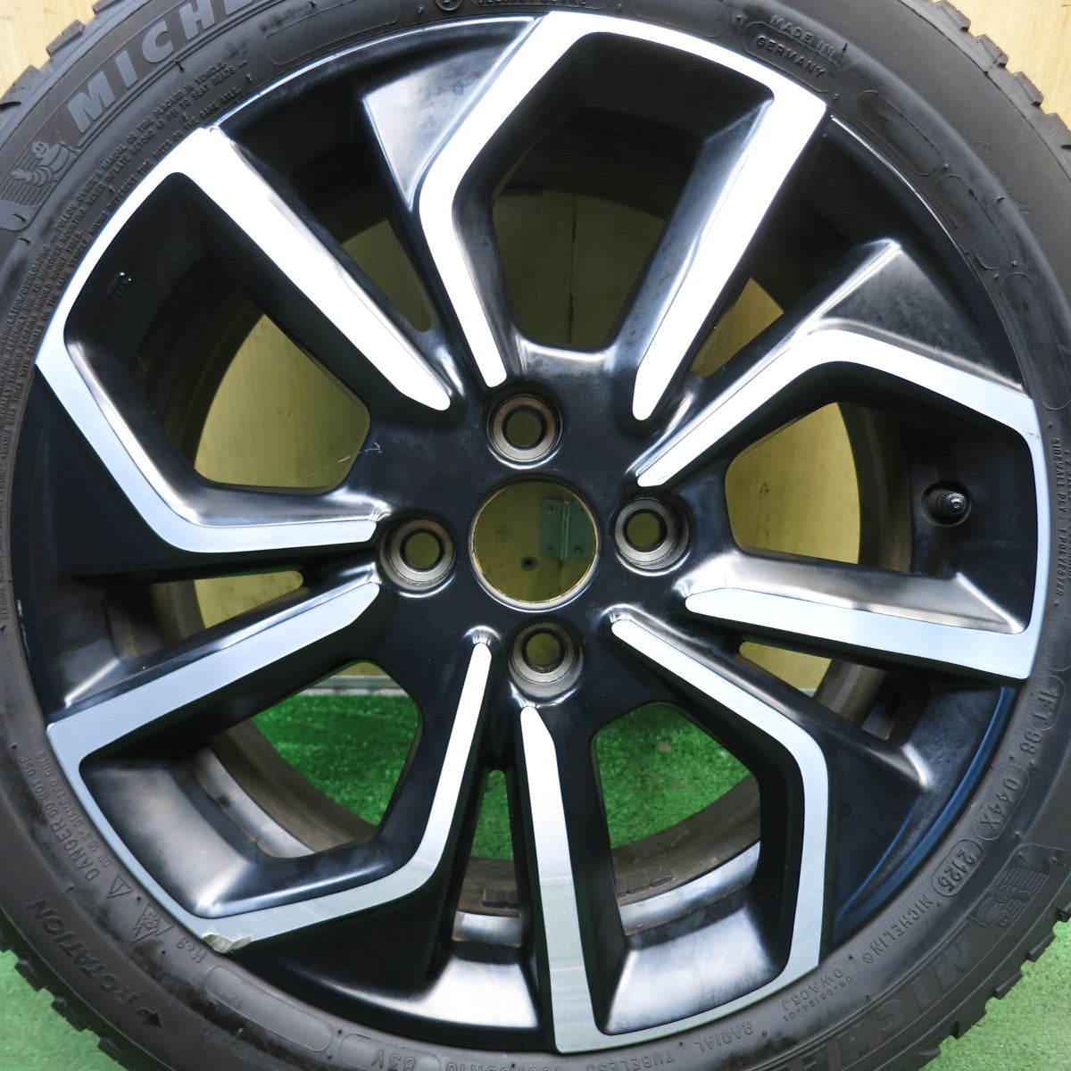 バリ溝！25年！8.5分！1本◎ホンダ フィット 純正 185/55R16 ミシュラン CROSSCLIMATE2 16インチ PCD100/4H◎6080502KKノ