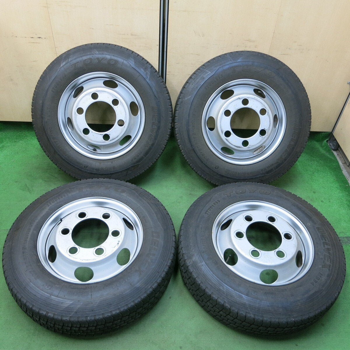 4本★トラック 205/80R17.5 スタッドレス トーヨー デルベックス M934 TOPY スチール 115-9CS PCD222.25/6H★5030503ナス