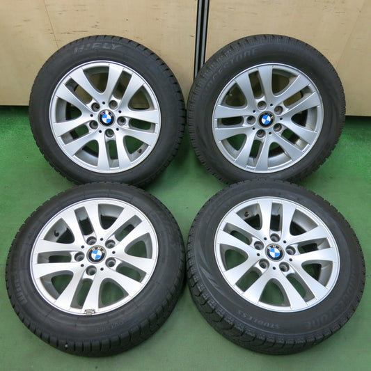 バリ溝！23年！ほぼ10分★BMW 3シリーズ E90 E91 純正 205/55R16 スタッドレス ブリヂストン ブリザック VRX ハイフライ Win-turi 216 16インチ PCD120/5H★5071811SYス