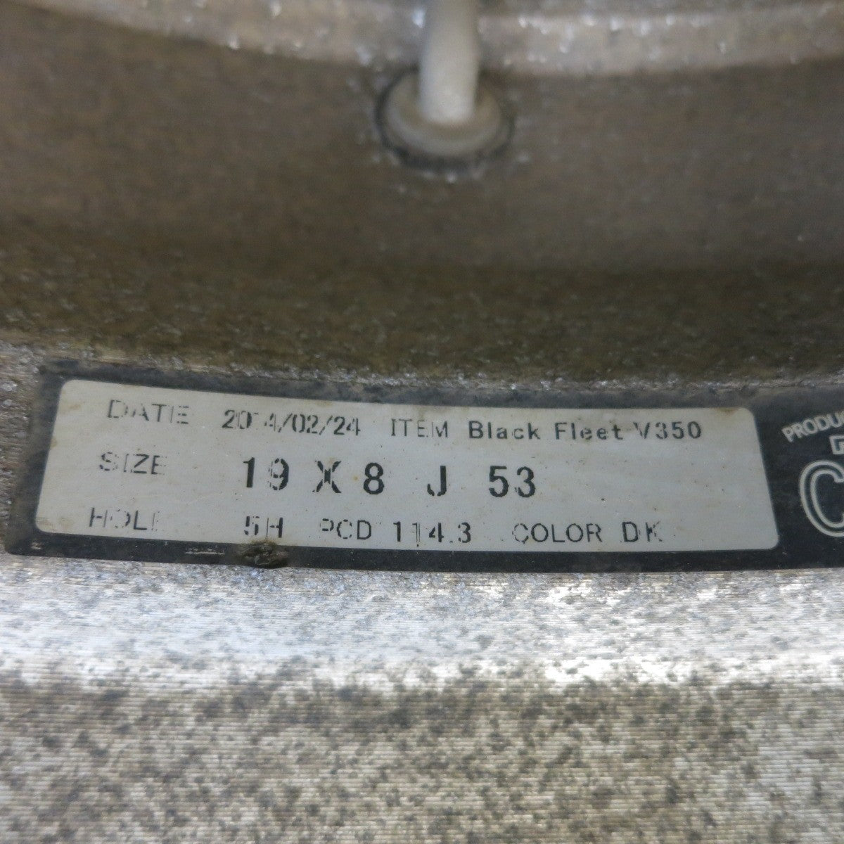4本価格◎RAYS BLACK FLEET V350 19インチ ホイール レイズ ブラック フリート 19×8J PCD114.3/5H◎6080804HAホ