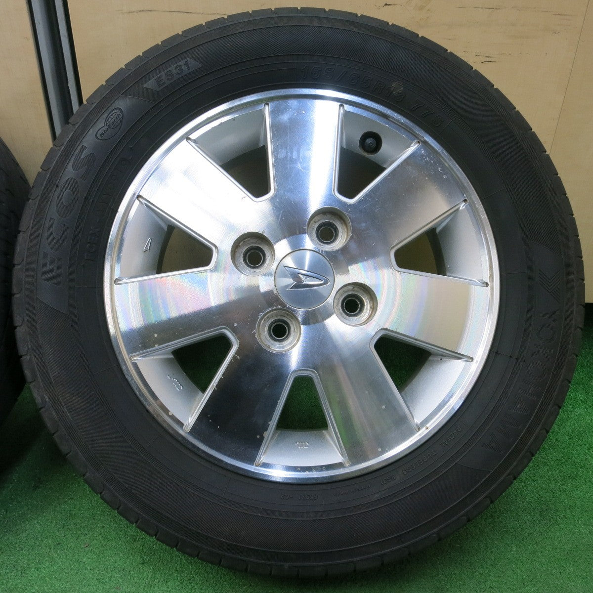 *送料無料* 4本価格★ダイハツ アトレー 純正 165/65R13 ヨコハマ エコス ES31 13インチ PCD100/4H★4042903イノ