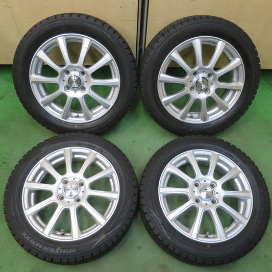 バリ溝！22年！9.5分以上★スタッドレス 165/60R15 ダンロップ ウインターマックス WM02 JOKER ジョーカー 15インチ ハスラー ソリオ 等 PCD100/4H★6021311イス