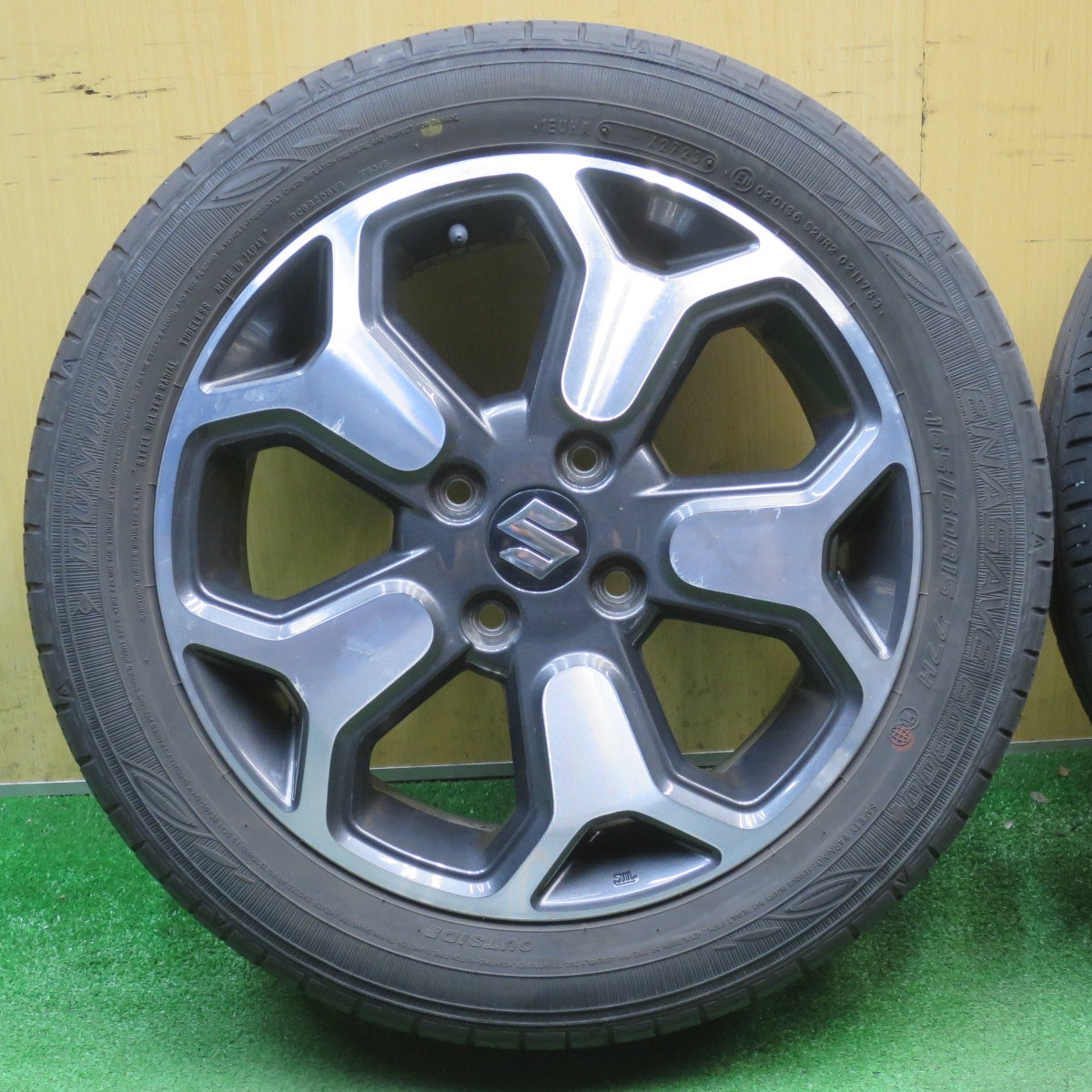 4本価格！23年★スズキ ハスラー 純正 165/60R15 ダンロップ エナセーブ EC300+ 15インチ PCD100/4H★6040904NJノ