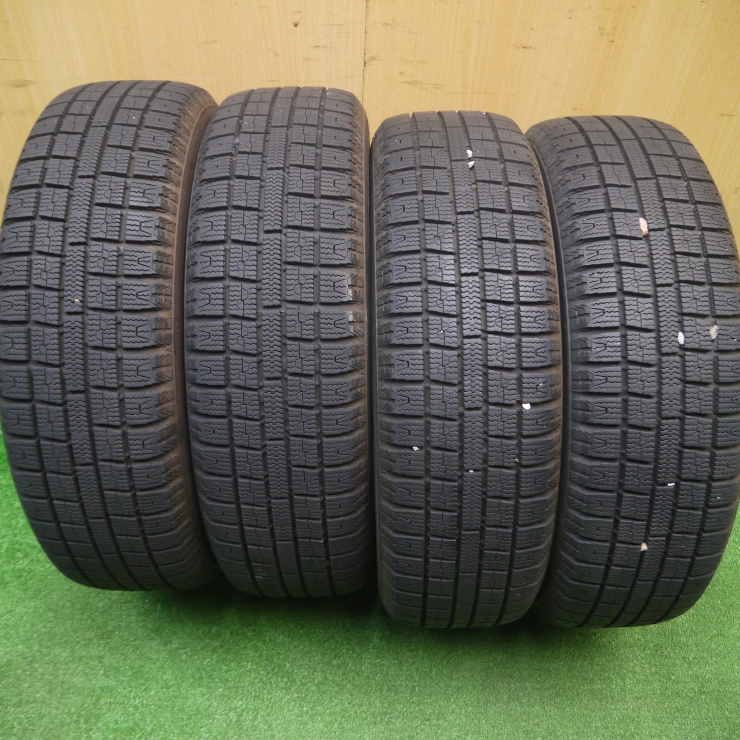 [送料無料] バリ溝！キレイ！9分★スタッドレス 155/65R14 トーヨー ガリット G5 ZACK JP-812 MONZA ザック 14インチ PCD100/4H★4092414Hス