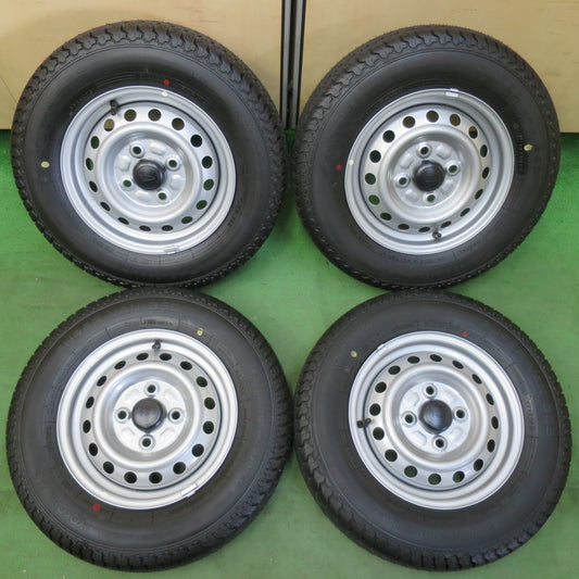 新車外し！23年★ダイハツ ハイゼット 純正 スチール 145/80R12 80/78N ヨコハマ SUPER VAN 355 12インチ PCD100/4H★5053004イノ