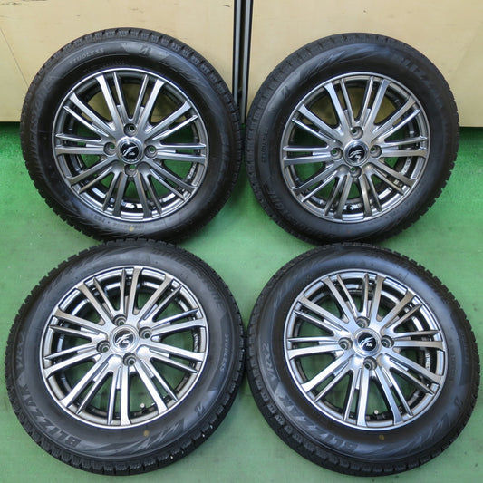 バリ溝！23年！キレイ！ほぼ10分★スタッドレス 155/65R14 ブリヂストン ブリザック VRX2 Fang ファング 14インチ PCD100/4H★5071904イス