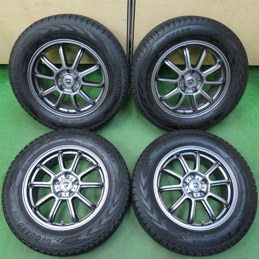[送料無料] バリ溝！キレイ！9.5分★スタッドレス 225/65R17 ヨコハマ アイスガード G075 ESTROSA エステローザ 17インチ PCD114.3/5H★4120501イス