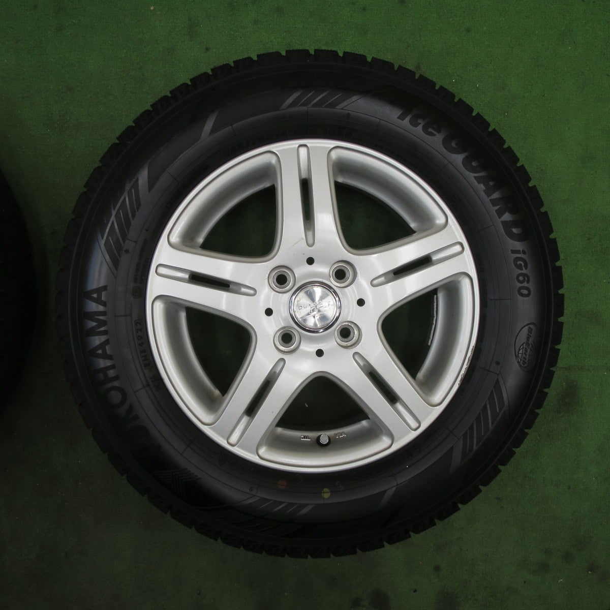 バリ溝！22年！ほぼ10分★スタッドレス 185/70R14 ヨコハマ アイスガード IG60 DUFACT DF5 デュファクト 14インチ PCD100/4H★5112202TTス