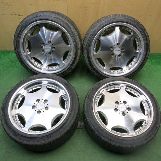 4本価格★SHALLEN AX AME ディッシュ 225/45R18 255/40R18 グッドイヤー イーグル LS200 hybrid2 18インチ シャレン PCD114.3/5H★5072705HAノ